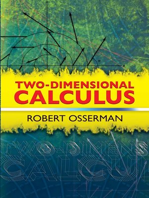 cover image of Two-Dimensional Calculus